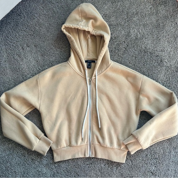 Forever 21 Cropped Zip Up Hoodie - Picture 1 of 2